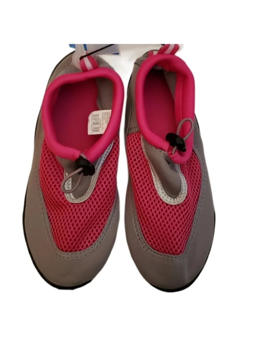 Kid's Water Shoes Pink & Gray Size 4 NWT Big Girl